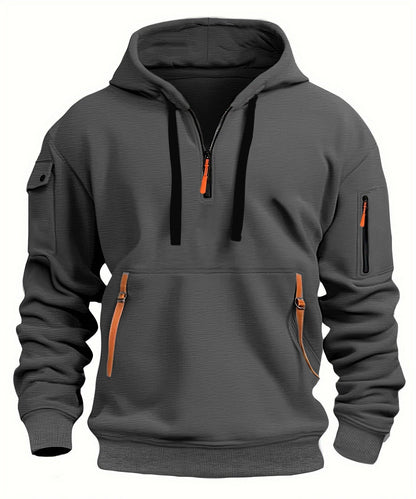 Stilfulla Halfzip Hoodie Herr