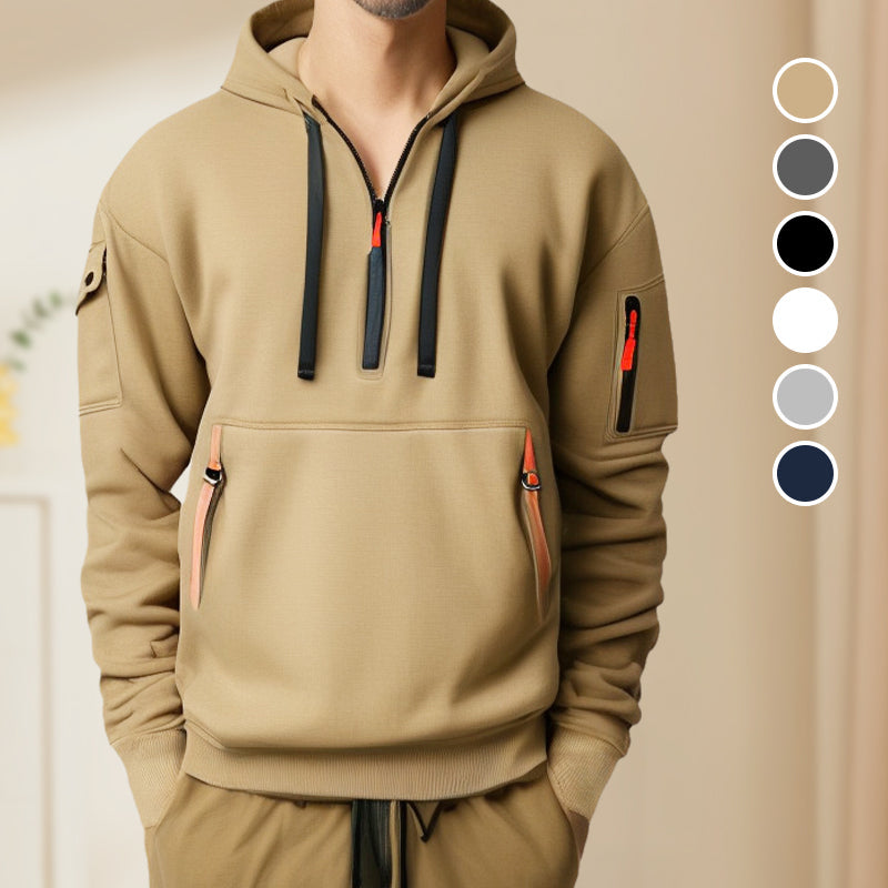 Stilfulla Halfzip Hoodie Herr