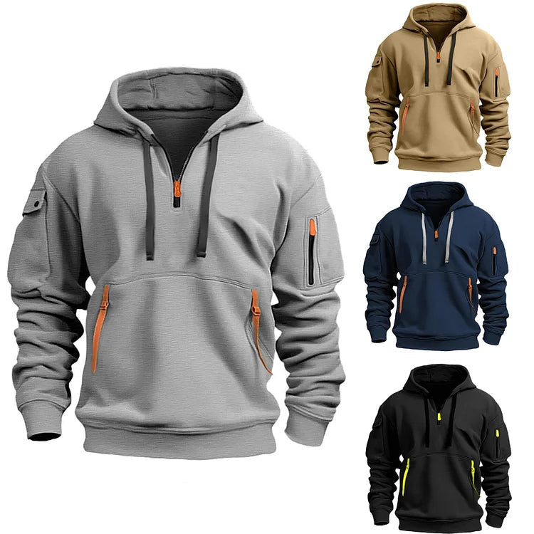 Stilfulla Halfzip Hoodie Herr