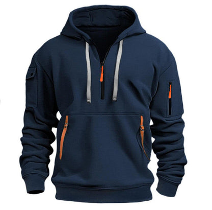 Stilfulla Halfzip Hoodie Herr