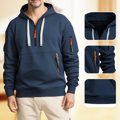 Stilfulla Halfzip Hoodie Herr